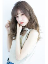 ヌーン ヘアメイク プラス ハッピータイムズ(NOON hair make+happy times)&nbsp;耳かけ☆透明感イルミナアッシュベージュ 中野ヌーンstyle13