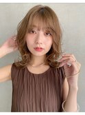 【kate】大宮 マットベージュ×ゆるふわミディ