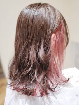 エンカウントバイマハロ 千葉(encount by mahalo) マロンベージュピンクインナーカラー[インナーカラー/千葉]