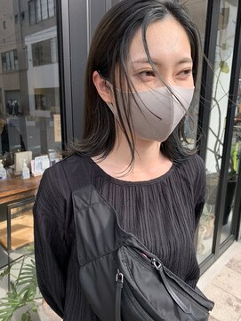 ヘアー アイス ルーチェ(HAIR ICI LUCE) 担当西田　レイヤー　フェイスフレーミング　切りっぱなしボブ