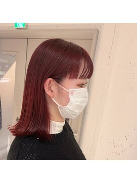 ラミ(L'ami) ワイドバング×レッド