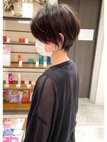白髪ぼかしハイライト絶壁解消ひし形大人ショートボブ聖