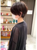 白髪ぼかしハイライト絶壁解消ひし形大人ショートボブ聖