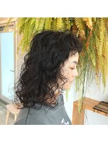 アクセヘアー 町田(acce hair)&nbsp;ミディアムくるくるウェーブパーマ