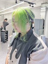 ファイブバイジエクト 堀江(FIVE by The Ect)&nbsp;ライムグリーン×パープルデザイン