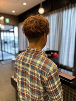 ミック ヘアアンドメイクアップ 直江津店(miq Hair&Make up)&nbsp;ハイトーンカラー×強めパーマ