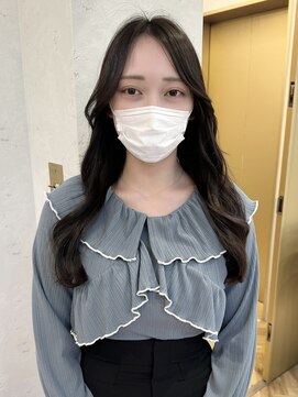 ロンドプランタン 恵比寿(Lond Printemps) ロングレイヤーカットの韓国くびれヘアイノアカラー