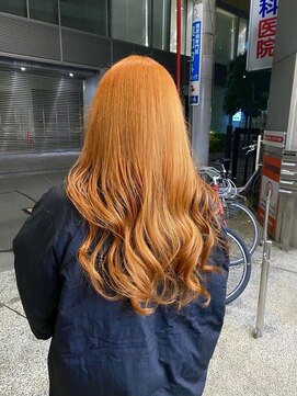 ブルー 盛岡店(BLUE) 黒髪/グレーベージュ/レイヤーロング/前髪パーマ