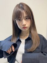 ノイ(noi) 顔周りレイヤーカットくびれヘアミルクティーベージュカラー