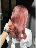ヲタク(wotaku.)&nbsp;ピンクカラー暖色カラーダブルカラーチェリーピンク髪質改善艶髪