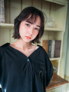 エーバイフー 江坂店(A BY WHO) A BY WHO江坂/ナチュラルボブ/透明感カラー