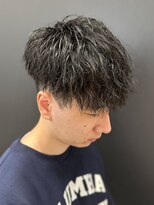 エルマーク 梅田(L-MARK)&nbsp;マッシュスパイラルパーマツイストスパイラル波巻きメンズ