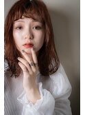 小顔姫カットレイヤー抜け感ウェーブミディアムv戸頭20代30代