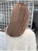 渋谷ミルクティーベージュハイトーンカラーヘーゼルベージュ30代