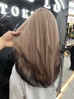 ラピス 渋谷本店(Lapis)&nbsp;ミルクティーベージュ/レイヤーカット/エンドカラー/髪質改善