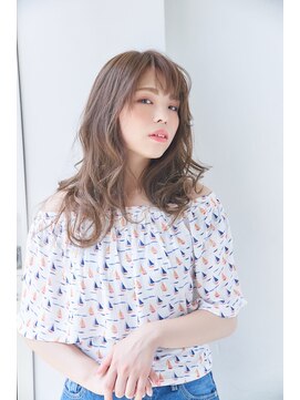 ラル(Lull) ウェーブ×デジタルパーマ×レイヤーカット×グレージュ