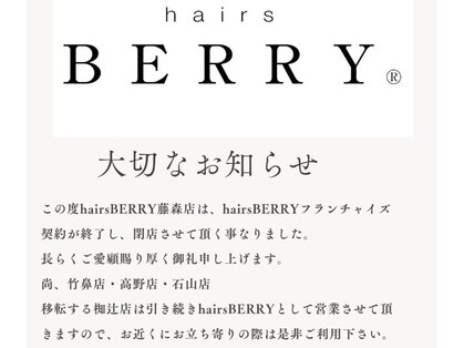 ヘアーズ ベリー 藤森店(hairs BERRY)の写真
