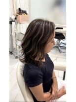 キャパ(CAPA)&nbsp;デザインカラーフェイスフレーミング暗めカラーグランマッシュ4