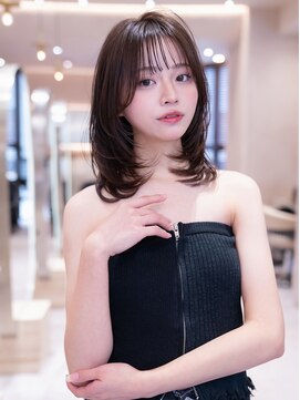 エースハバナ 渋谷(1 HAVANA) レイヤーカット/髪質改善トリートメント/小顔/オリーブベージュ