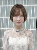 髪質改善縮毛矯正ハイライトショートカット30代40代