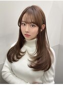 大人ガーリー似合わせレイヤー/ブラウンカラー
