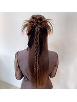 オープンジョー(Open Jaw)&nbsp;ヘアセット/ヘアアレンジ/二次会/お呼ばれ/ロング