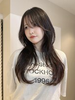 ボヌール 銀座(Bonheur)&nbsp;【くびれヘア】長め前髪×顔周りカットのセミロングレイヤー