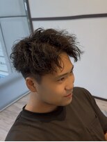 タブーセントラル(TABOO Central)&nbsp;アクティブショートパーマフェザーパーマ短めセンターパート