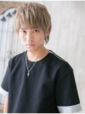 モテ髪のサイドパートショートB(草加)(メンズカット)