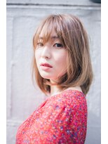 ヘルシー小顔ボブ/ハイライトカラー