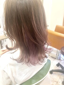 ラテ アトリエ(latte atelier) 【latte atelier】ブリーチ有☆ピンクパープル☆