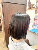 クネア(kunea)&nbsp;パープルグレージュ/結べるボブ/グレージュカラー/暗髪