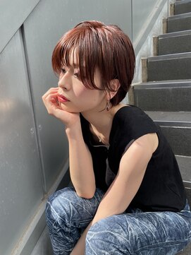 ヌード(NUDE) 「NUDE」#ピンク20代30代40代前下がりショート丸みショート