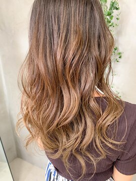 テトヘアー(teto hair) グラデーションカラー、ハイライト、外国人風、イルミナカラー