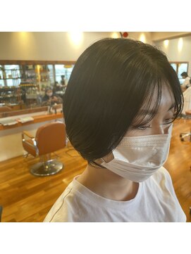 オーガニックマインド 坂戸 鶴ヶ島(organic+mind) 20代30代40代大人可愛い★小顔大人ショートボブ×透明感ブラウン