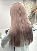 ミルクティーベージュダブルカラーケアブリーチインナーカラー