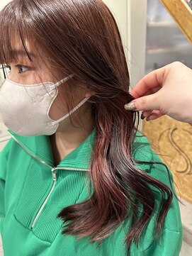 スクリバイタヒエ(SUKURI by tahie) #イヤリングカラー　#ピンク　＃カシスカラー