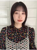 【北澤華】姫カットセミディシアーカラーボブ/縮毛矯正