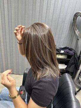 エトラ 渋谷店(etora) 小顔 ネビージュグレージュハイライトカラー◎