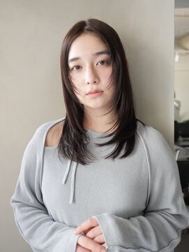 ラヴィズム(LUVISM) ◎韓国ヘアー顔周りレイヤーボブミディアムおくれ毛前髪万代新潟