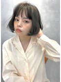 ワンカールパーマボブ