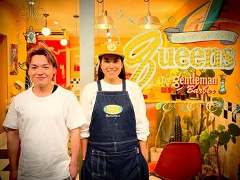 クイーンズバイジェントルマンバーバー(queens by gentlemanBarber)の写真/チェス盤で表すと最強のクイーン2人が古町に挑む。