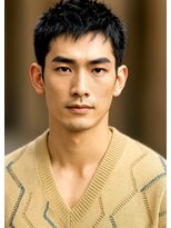 にもう&nbsp;サーフカール&ブルーブラック　フェザーパーマ サーフMH77