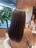 縮毛矯正ストレート＋似合わせカット￥23,100→