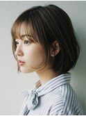 大人ボブ×20代３0代40代×ヘイリーボブ×チョコレートブラウン