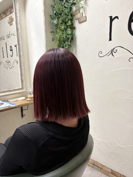 ヘアサロン レリー(hair salon relie) ワインレッドカラー★