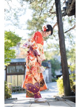 オーバーキャプテンネイキッド(OVER CAPTAIN NAKED) 「成人式ロケーション撮影】　ショートヘアアレンジ