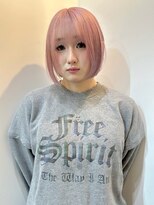 カシェル(cashel kishaba)&nbsp;ペールピンク×ボブ