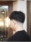 スパイキーショート×テーパーフェード