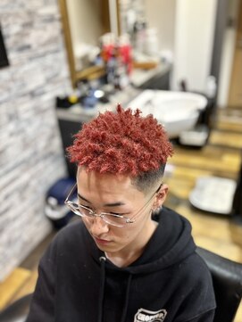 バーバーブロス(BAR BER bro's) スパイキーアフロ/浦安/針金パーマ/波巻きツイストスパイラル